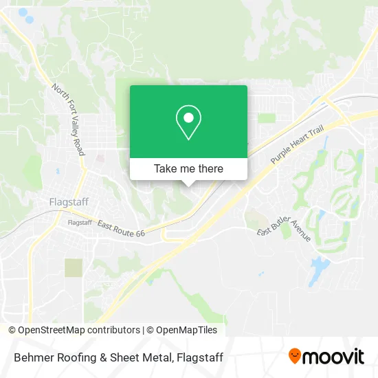 Mapa de Behmer Roofing & Sheet Metal