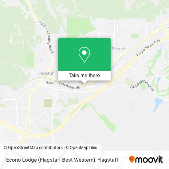 Mapa de Econo Lodge (Flagstaff Best Western)