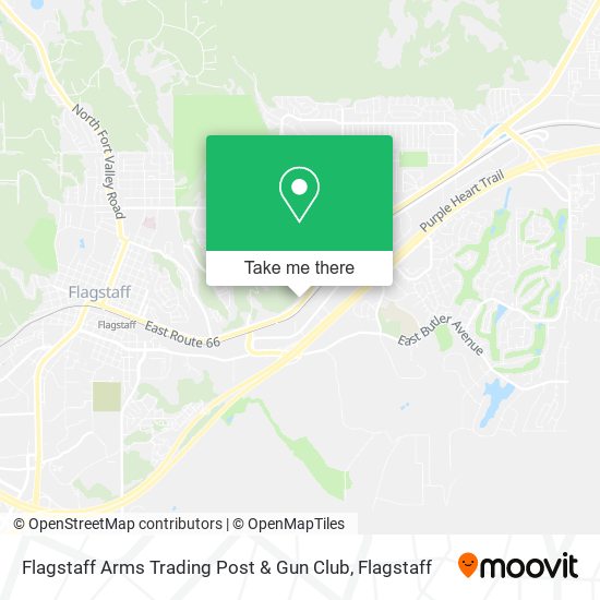 Flagstaff Arms Trading Post & Gun Club map