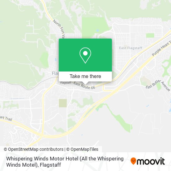 Mapa de Whispering Winds Motor Hotel (All the Whispering Winds Motel)