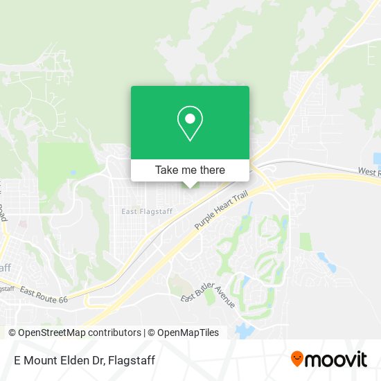 E Mount Elden Dr map