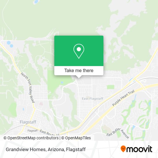 Grandview Homes, Arizona map