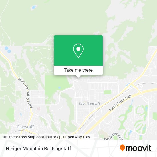 N Eiger Mountain Rd map