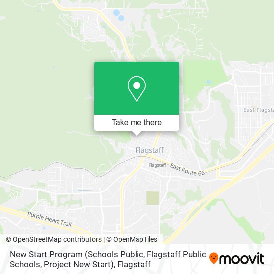 New Start Program (Schools Public, Flagstaff Public Schools, Project New Start) map
