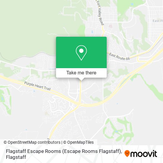 Flagstaff Escape Rooms map