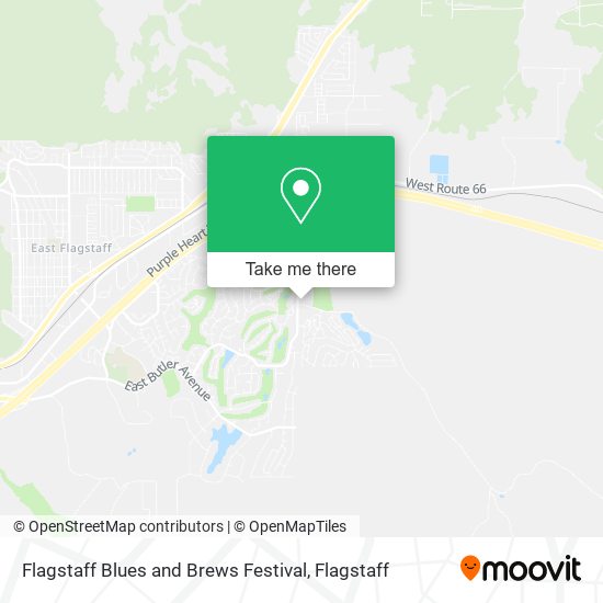 Flagstaff Blues and Brews Festival map