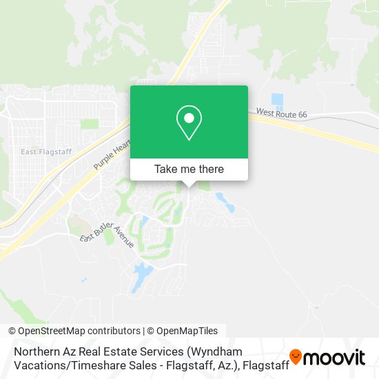 Northern Az Real Estate Services (Wyndham Vacations / Timeshare Sales - Flagstaff, Az.) map