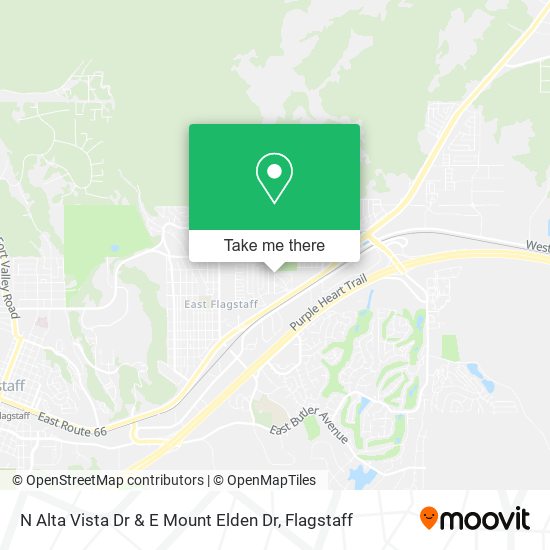 N Alta Vista Dr & E Mount Elden Dr map