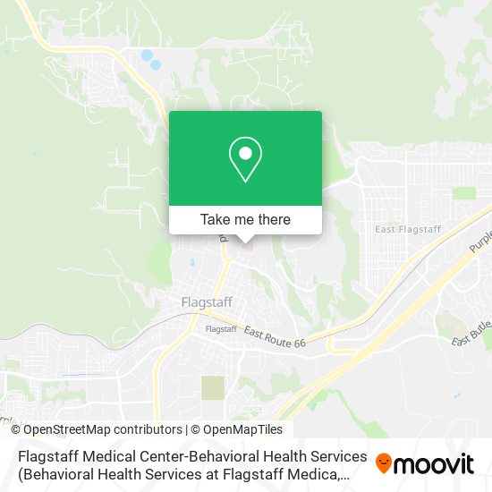 Flagstaff Medical Center-Behavioral Health Services map