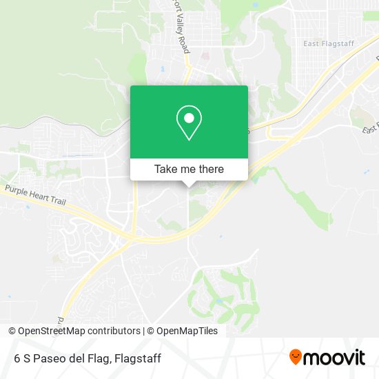 6 S Paseo del Flag map