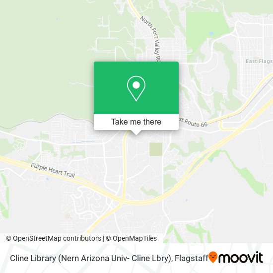 Cline Library (Nern Arizona Univ- Cline Lbry) map