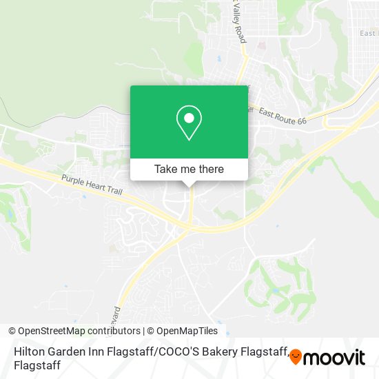Mapa de Hilton Garden Inn Flagstaff / COCO'S Bakery Flagstaff