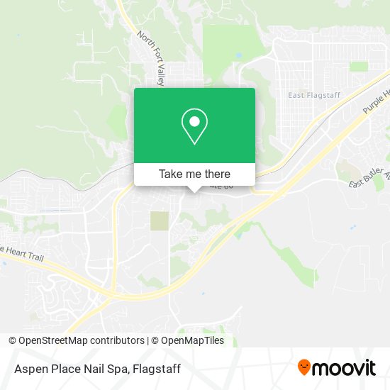 Aspen Place Nail Spa map