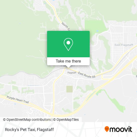 Rocky's Pet Taxi map