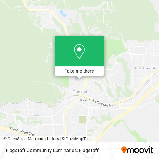 Flagstaff Community Luminaries map