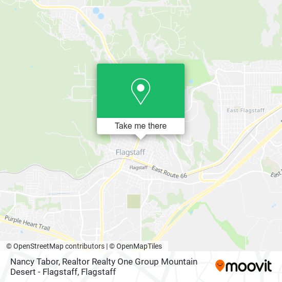 Nancy Tabor, Realtor Realty One Group Mountain Desert - Flagstaff map