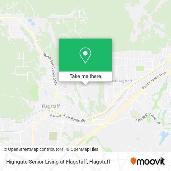 Highgate Senior Living at Flagstaff map