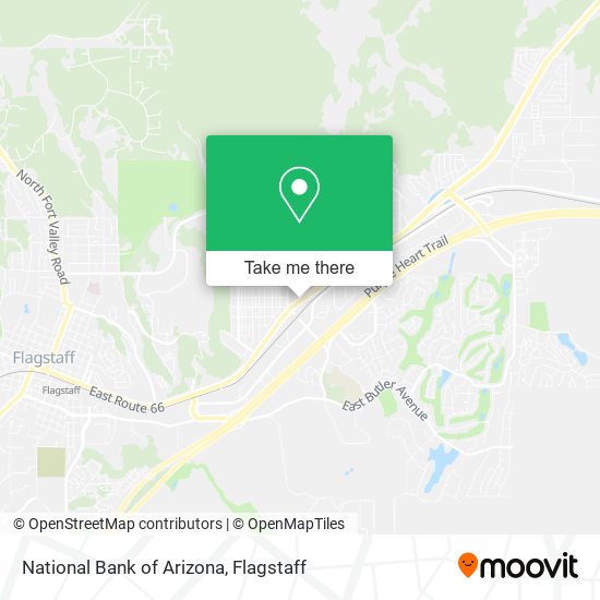 National Bank of Arizona map