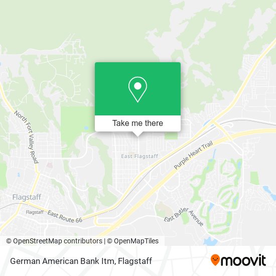 German American Bank Itm map