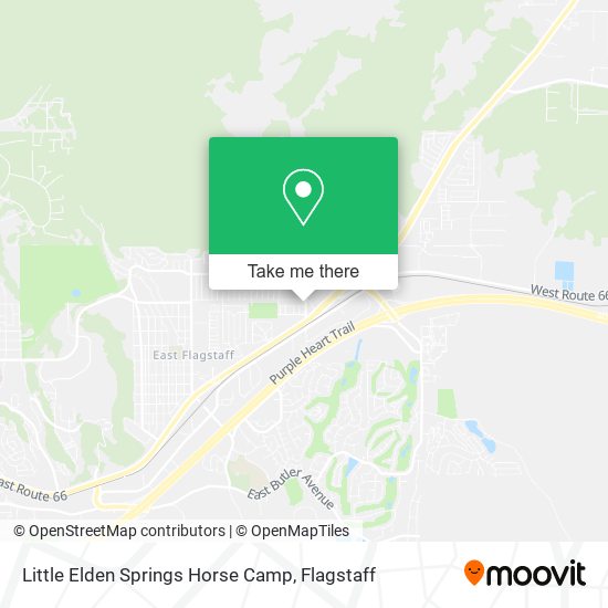 Little Elden Springs Horse Camp map