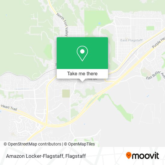 Amazon Locker-Flagstaff map