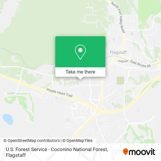 U.S. Forest Service - Coconino National Forest map