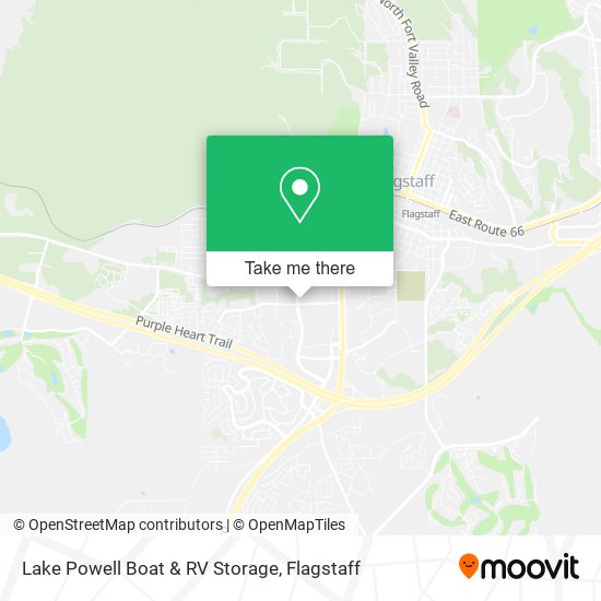 Mapa de Lake Powell Boat & RV Storage