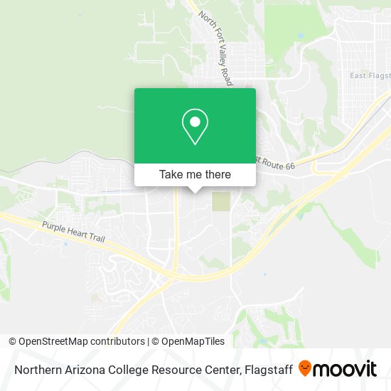 Northern Arizona College Resource Center map
