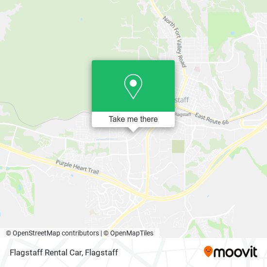 Flagstaff Rental Car map
