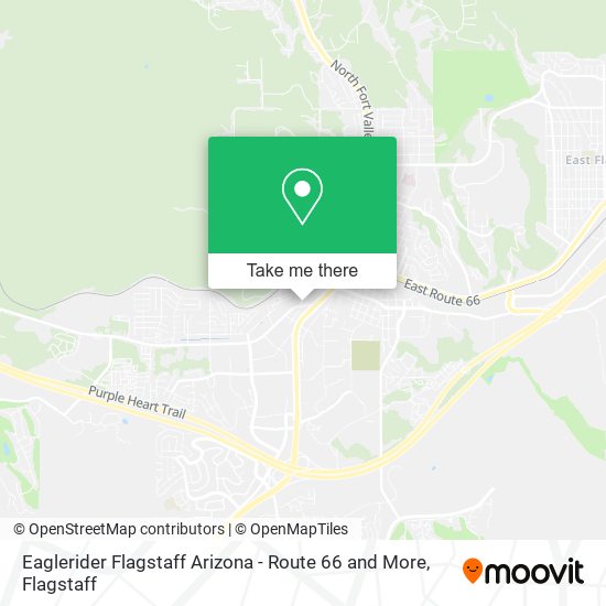 Mapa de Eaglerider Flagstaff Arizona - Route 66 and More