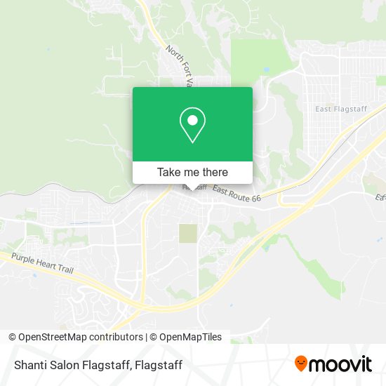 Shanti Salon Flagstaff map