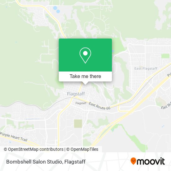 Bombshell Salon Studio map