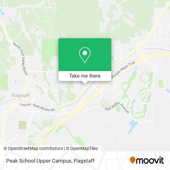 Peak School Upper Campus map