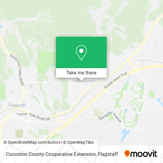 Coconino County Cooperative Extension map