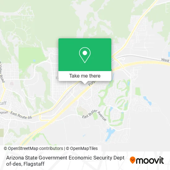 Mapa de Arizona State Government Economic Security Dept of-des