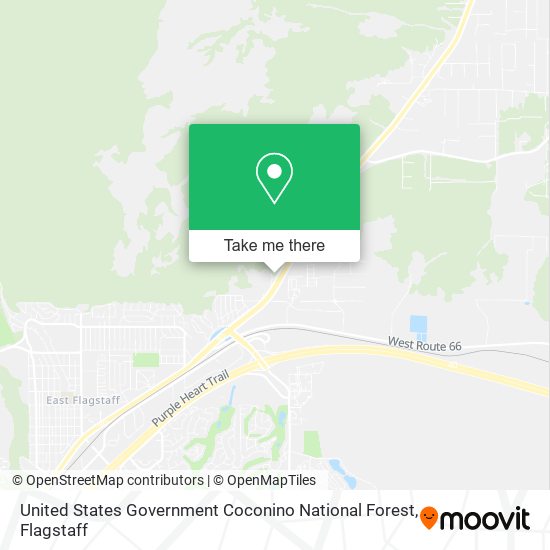 Mapa de United States Government Coconino National Forest