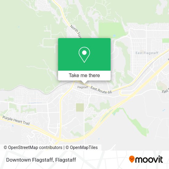 Downtown Flagstaff map