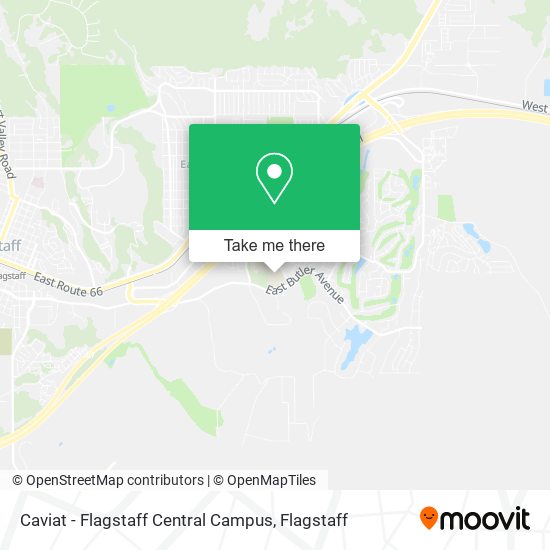 Caviat - Flagstaff Central Campus map