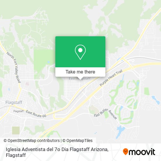 Iglesia Adventista del 7o Dia Flagstaff Arizona map