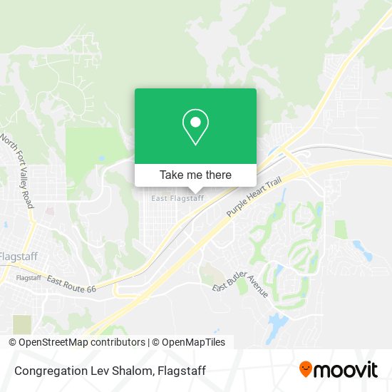 Congregation Lev Shalom map
