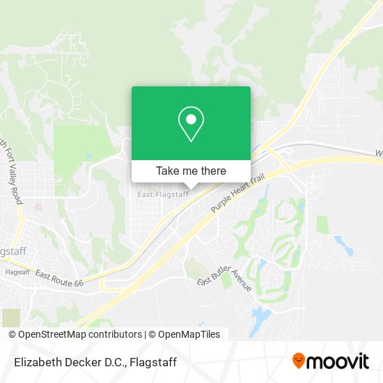 Mapa de Elizabeth Decker D.C.