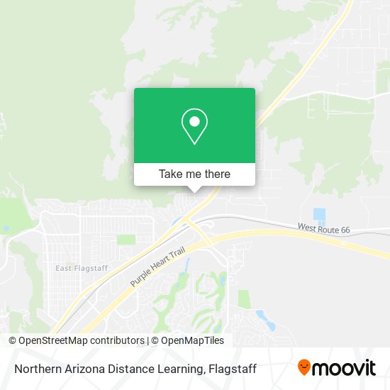 Northern Arizona Distance Learning map