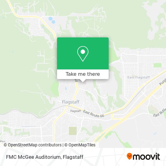 Mapa de FMC McGee Auditorium