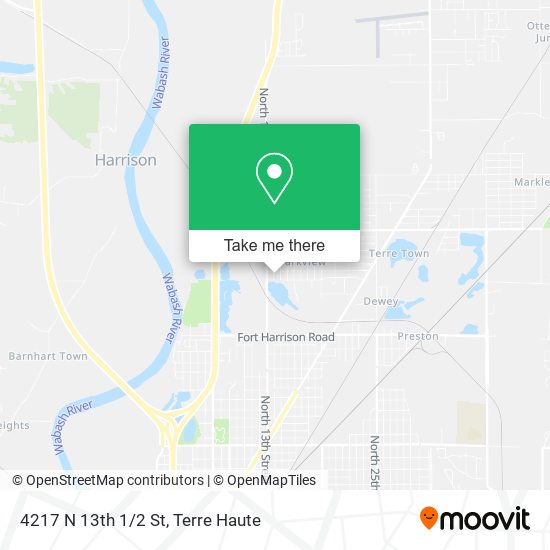 4217 N 13th 1/2 St map