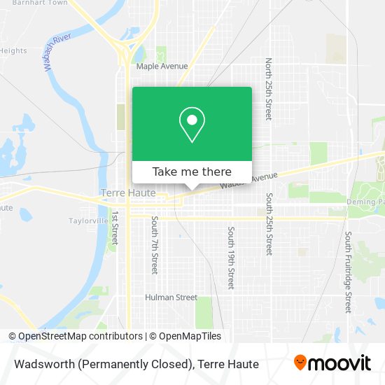 Wadsworth (Permanently Closed) map