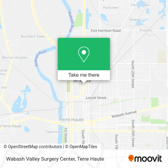 Wabash Valley Surgery Center map