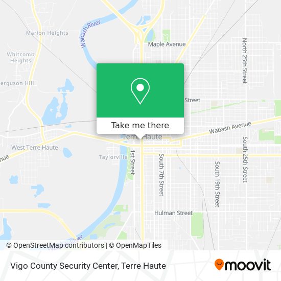 Vigo County Security Center map