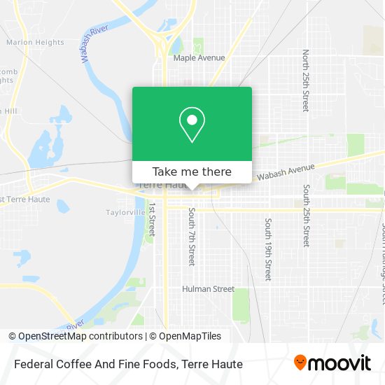 Federal Coffee And Fine Foods map