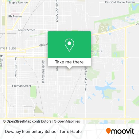 Devaney Elementary School map