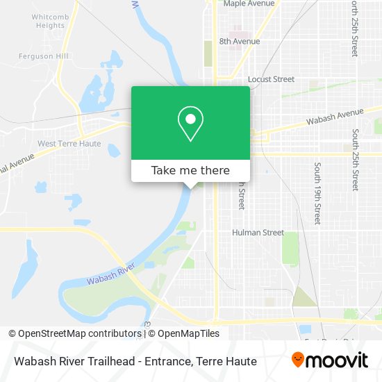 Mapa de Wabash River Trailhead - Entrance